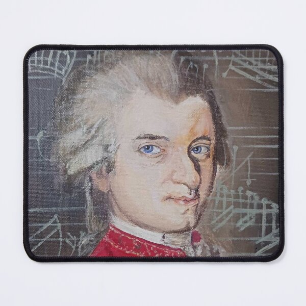 Item preview, Mozart with his music notes designed and sold by aprilwebbartist.