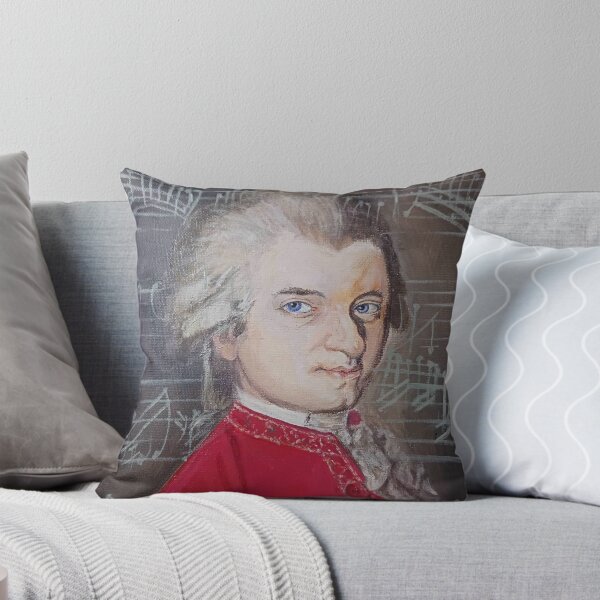 Item preview, Mozart with his music notes designed and sold by aprilwebbartist.