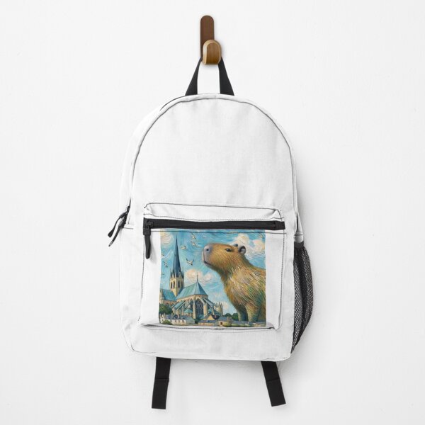 Item preview, Capybara ft. Van Gogh-The Church at Auvers9 designed and sold by Capybara Art Lover.