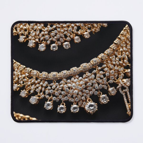 Item preview, luxury collection necklace with encrusted diamonds designed and sold by Carlos Gudino.