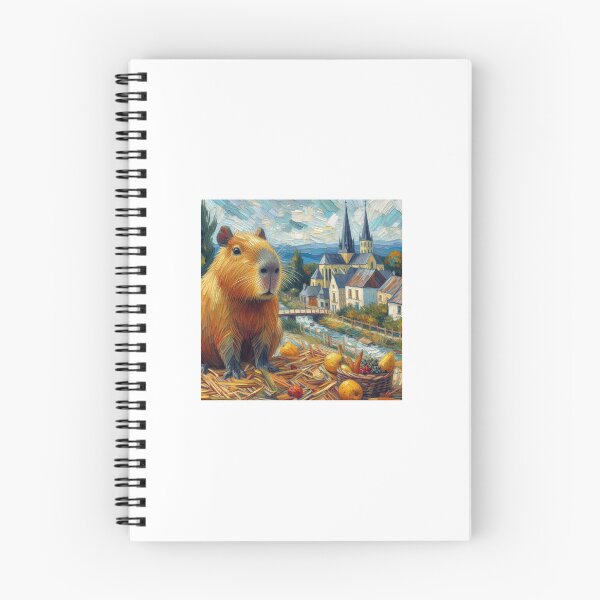 Item preview, Capybara ft. Van Gogh-The Church at Auvers10 designed and sold by Capybara Art Lover.