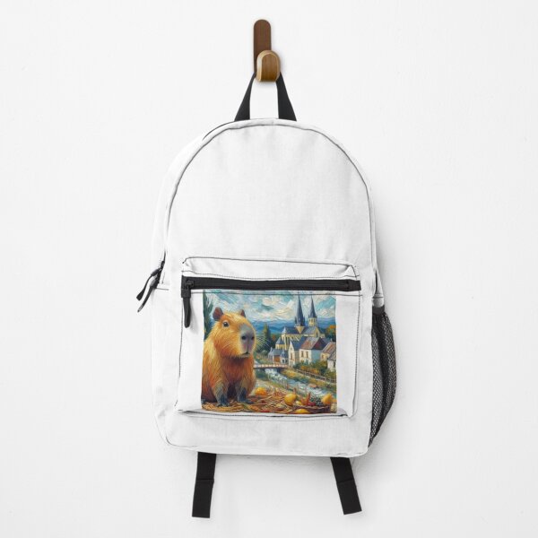 Item preview, Capybara ft. Van Gogh-The Church at Auvers10 designed and sold by Capybara Art Lover.