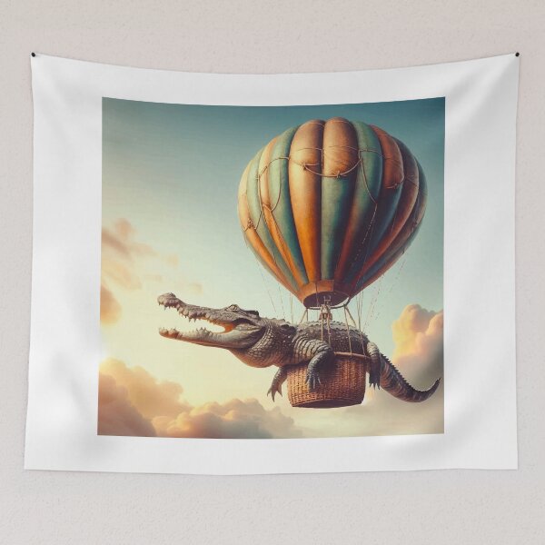 Item preview, Chomp and Float Crocs Take to the Skies designed and sold by OCNau.