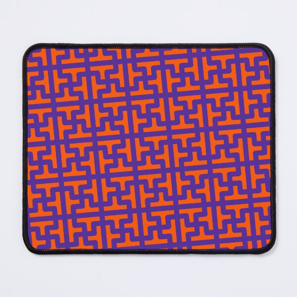 Item preview, Orange Connected Chinese Symbols Blue Setting Seamless Design designed and sold by Alchemy-A-La-G.