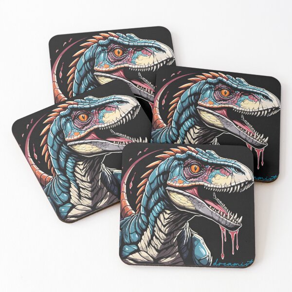 Item preview, Velociraptor ilustration dinossaur  designed and sold by DreamistStore.