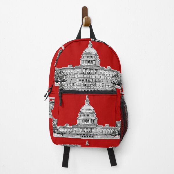 Item preview, United States U.S. Capitol Building Red designed and sold by oz10.