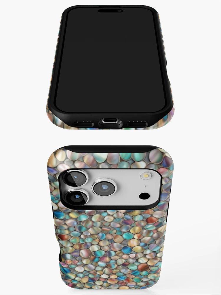 Thumbnail 3 of 4, iPhone Case, Abstract Colorful Rocks Pattern designed and sold by calibrit.