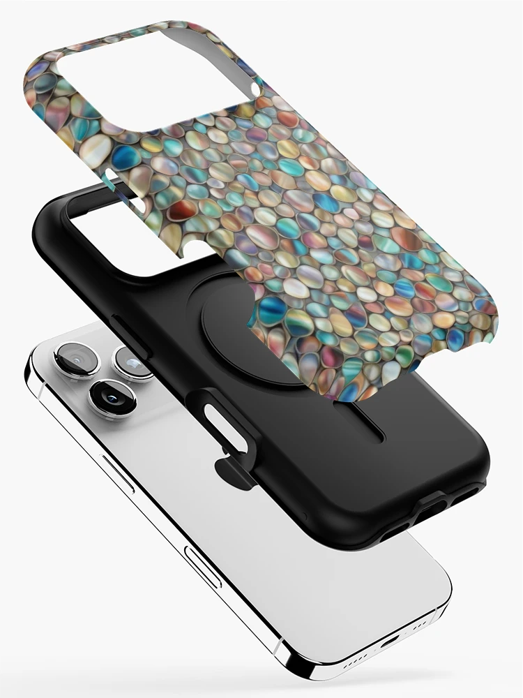 Thumbnail 2 of 4, iPhone Case, Abstract Colorful Rocks Pattern designed and sold by calibrit.