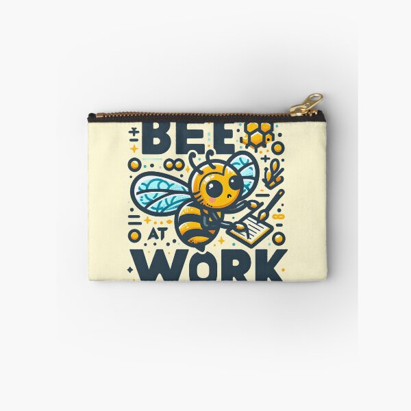 Item preview, Bee at Work, typography,PUN designed and sold by maxmaj.