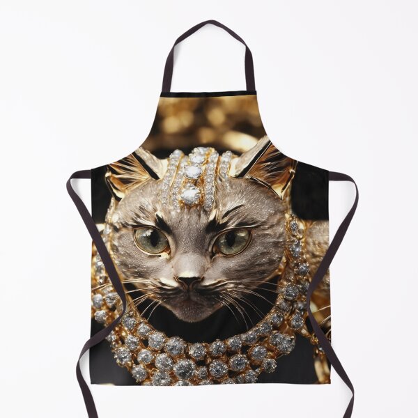 Item preview, Pharaoh cat covered in precious gold and diamond jewelry designed and sold by Carlos Gudino.