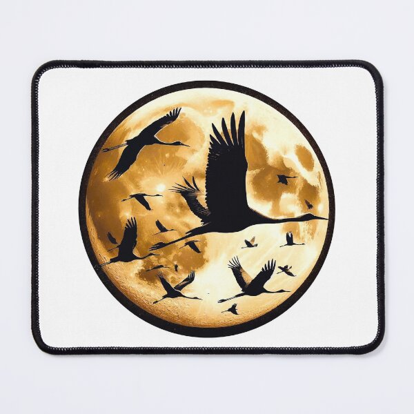 Item preview, Moonstruck Migration Cranes on the Move designed and sold by OCNau.