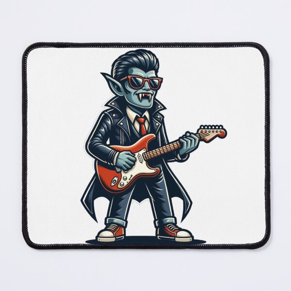 Item preview, vampire rock star playing electric guitar designed and sold by rizaldz.