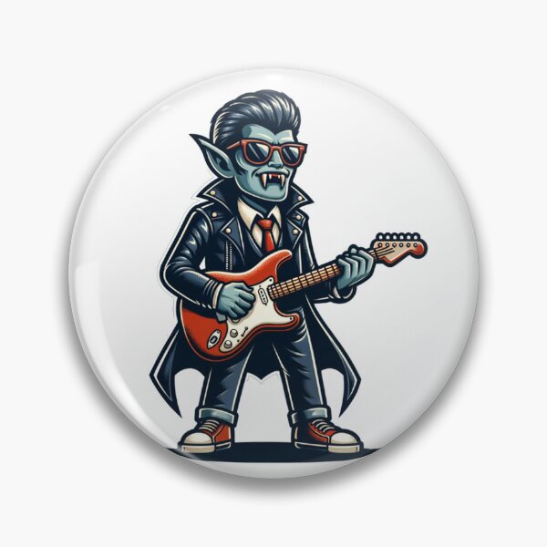 Item preview, vampire rock star playing electric guitar designed and sold by rizaldz.