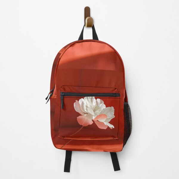 Item preview, Single white flower in a red room minimalist print designed and sold by dcrc.
