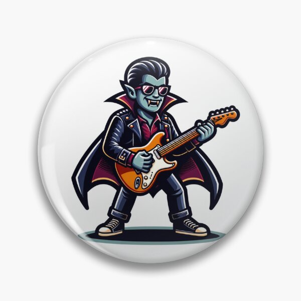 Item preview, vampire rock star playing electric guitar designed and sold by rizaldz.