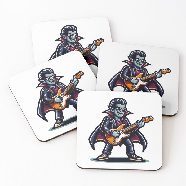 Item preview, vampire rock star playing electric guitar designed and sold by rizaldz.