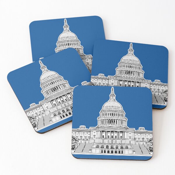 Item preview, United States U.S. Capitol Building Blue designed and sold by oz10.