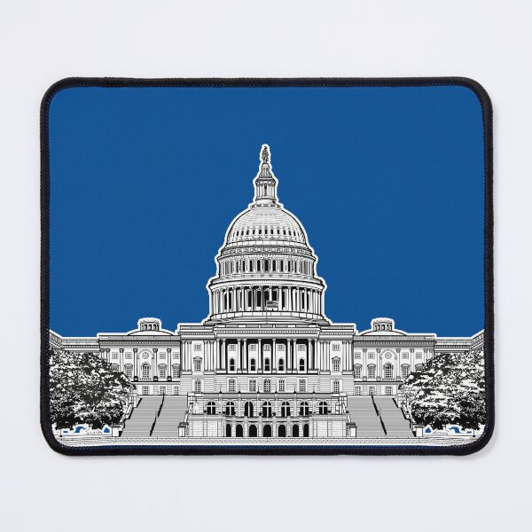 Item preview, United States U.S. Capitol Building Blue designed and sold by oz10.