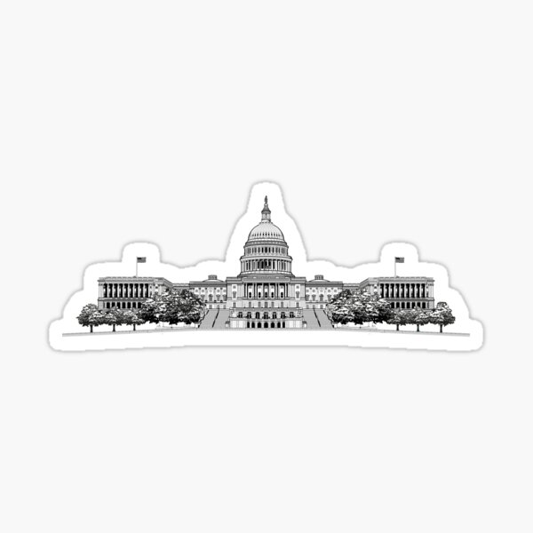 Item preview, United States U.S. Capitol Building Blue designed and sold by oz10.