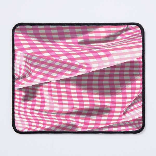 Item preview, Creased pink check pattern designed and sold by Whimsy Trail Co.
