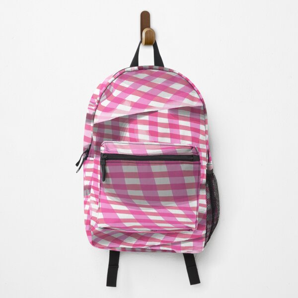 Item preview, Creased pink check pattern designed and sold by Whimsy Trail Co.