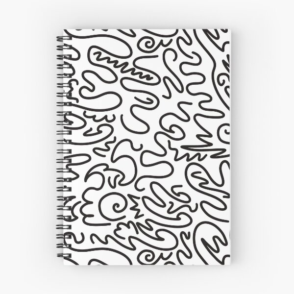 Item preview, Black & white squiggles designed and sold by Mychaela-Artist.