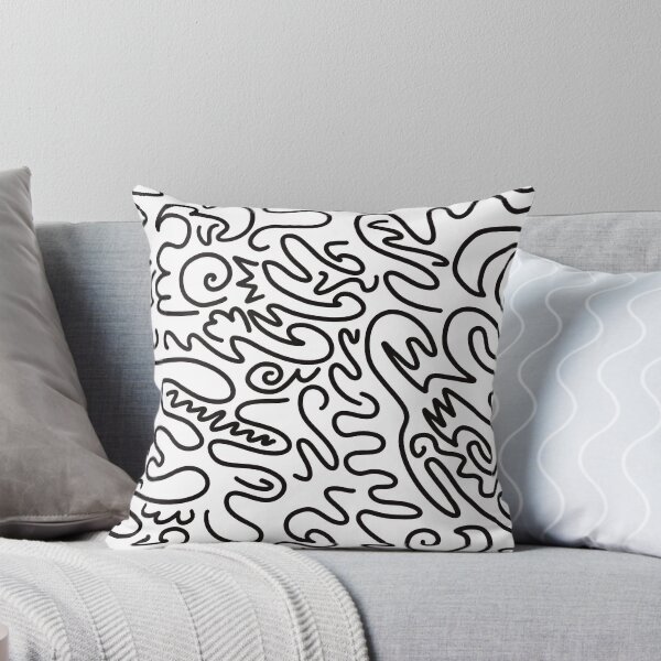 Item preview, Black & white squiggles designed and sold by Mychaela-Artist.