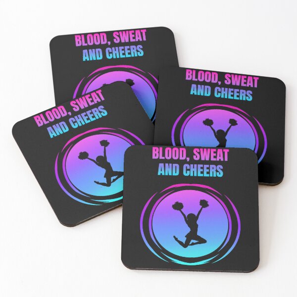 Item preview, Blood, Sweat And Cheers! Cheerleader With Pom Poms. designed and sold by Artography Designs.