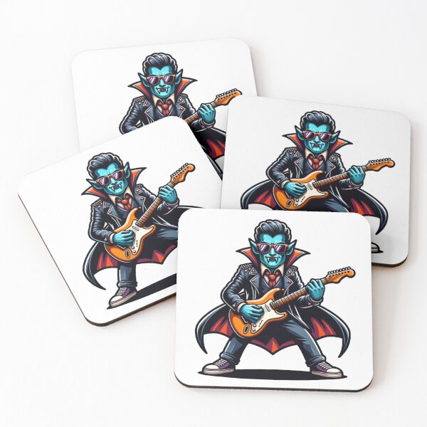 Item preview, vampire rock star playing electric guitar designed and sold by rizaldz.