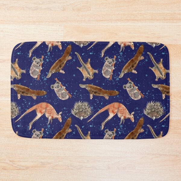 Item preview, Aussie Animals on navy designed and sold by elee.