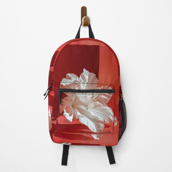 Item preview, single white flower in a red room minimalist print designed and sold by dcrc.