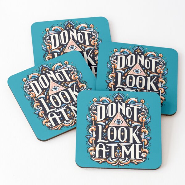 Item preview, Do Not Look at Me, typography designed and sold by maxmaj.