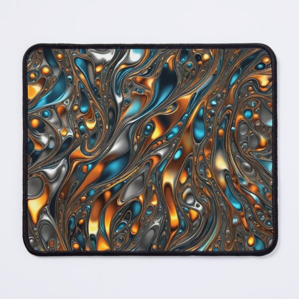 Item preview, Abstract Colorful Liquid Metal Pattern designed and sold by calibrit.