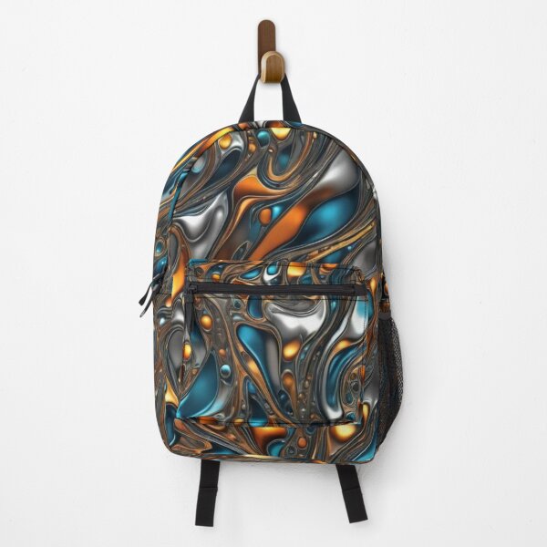Item preview, Abstract Colorful Liquid Metal Pattern designed and sold by calibrit.