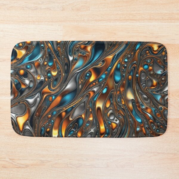 Item preview, Abstract Colorful Liquid Metal Pattern designed and sold by calibrit.