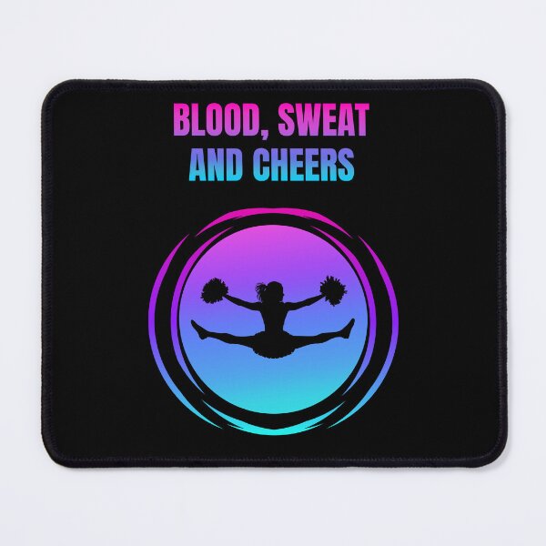 Item preview, Blood, Sweat And Cheers! Cheerleader With Pom Poms. designed and sold by Artography Designs.