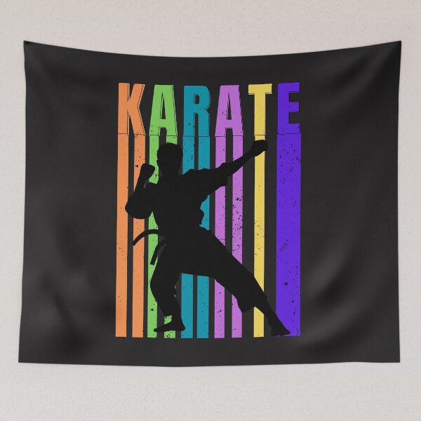 Item preview, Grunge Textured Color Stripe Karate designed and sold by AlienOccupation.