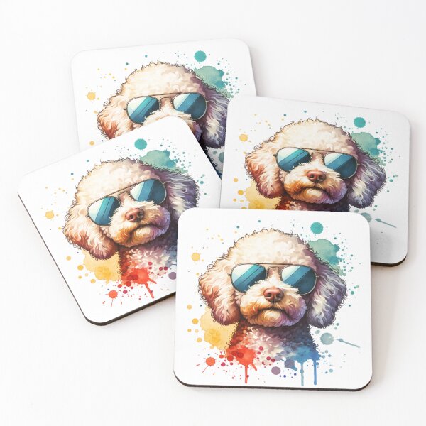 Item preview, Watercolor Lagotto Romagnolo Dog Wearing Sunglasses designed and sold by TheAnimalZ00.
