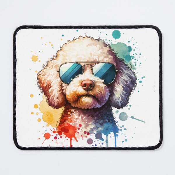 Item preview, Watercolor Lagotto Romagnolo Dog Wearing Sunglasses designed and sold by TheAnimalZ00.