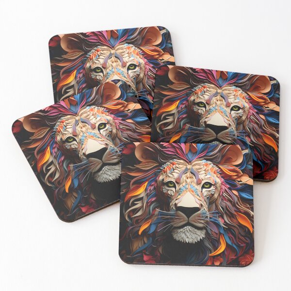 Item preview, Abstract Lion Themed Art Print Design designed and sold by mondmakes.