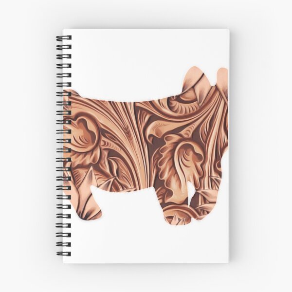 Item preview, Brown tooled leather show pig designed and sold by mayceet.