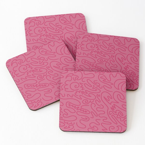 Item preview, Dark pink squiggles designed and sold by Mychaela-Artist.