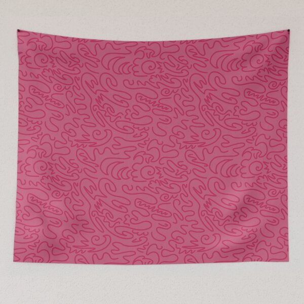 Item preview, Dark pink squiggles designed and sold by Mychaela-Artist.