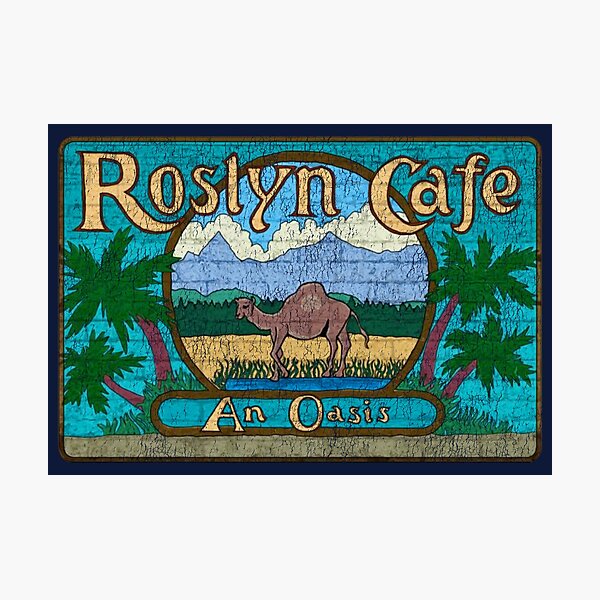 Item preview, Roslyn Cafe Northern Exposure Worn designed and sold by Alema Art.