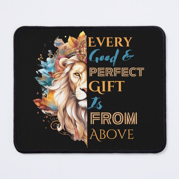 Item preview, Watercolor Lion Every Good And Perfect Gift designed and sold by AlienOccupation.