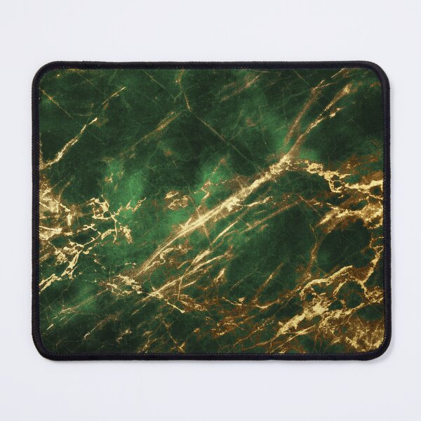 Item preview, Luxurious Green Faux Marble Art With Golden Veins designed and sold by DEC02.