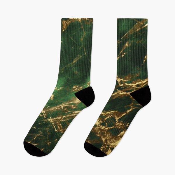 Item preview, Luxurious Green Faux Marble Art With Golden Veins designed and sold by DEC02.