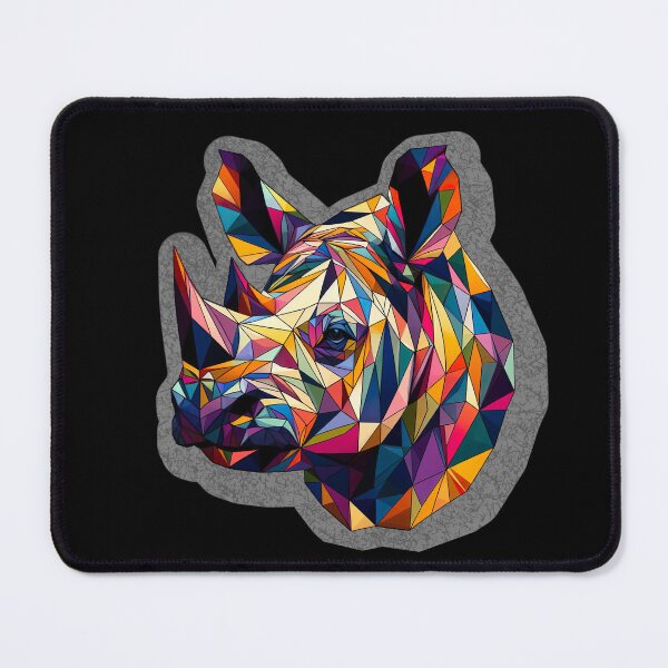 Item preview, Triangulated Rhino Head designed and sold by Psyberspace.