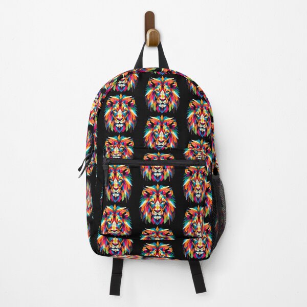 Item preview, Triangulated Colorful Lion Head designed and sold by Psyberspace.