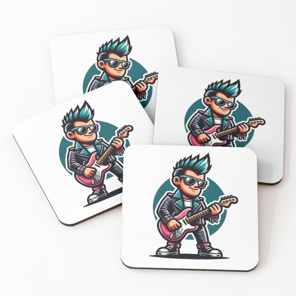 Item preview, punk rock star playing electric guitar designed and sold by rizaldz.